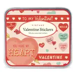 Cavallini Vintage Valentine Tin Of Labels