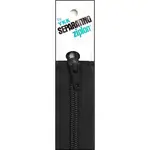 YKK Zipper 18" Black Ziplon Separating