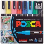 Posca Posca Paint Marker Sets, 8-Color Posca-3M Fine Set