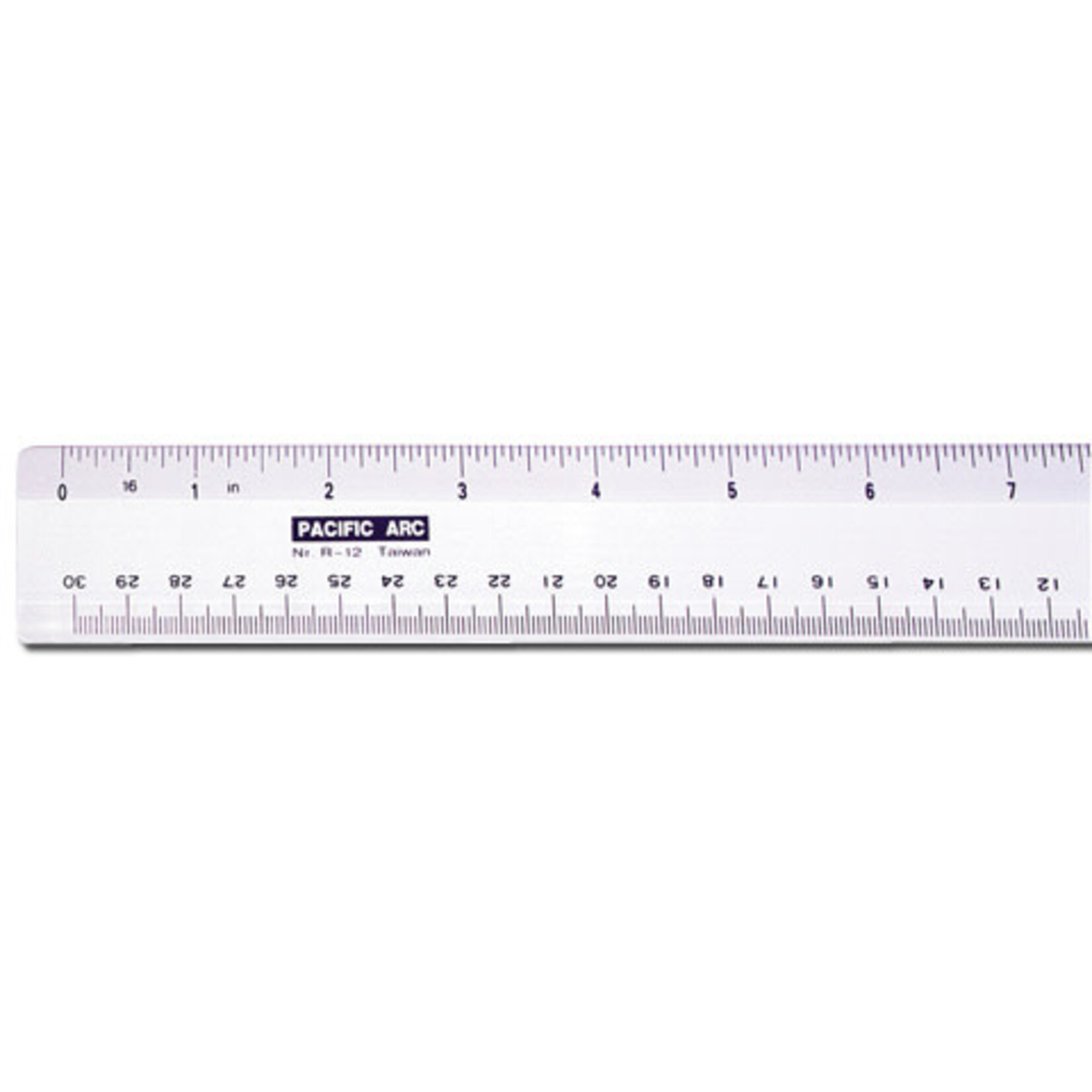 Pacific Arc Plastic Ruler 12in