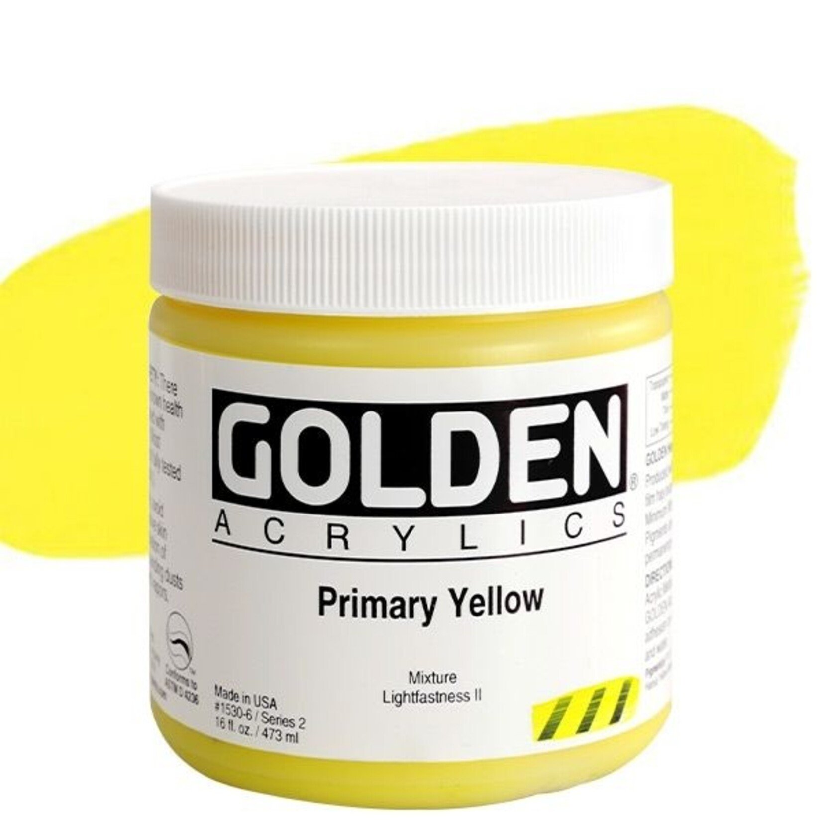 Golden Hb Primary Yellow 16Oz Jar- 16 oz