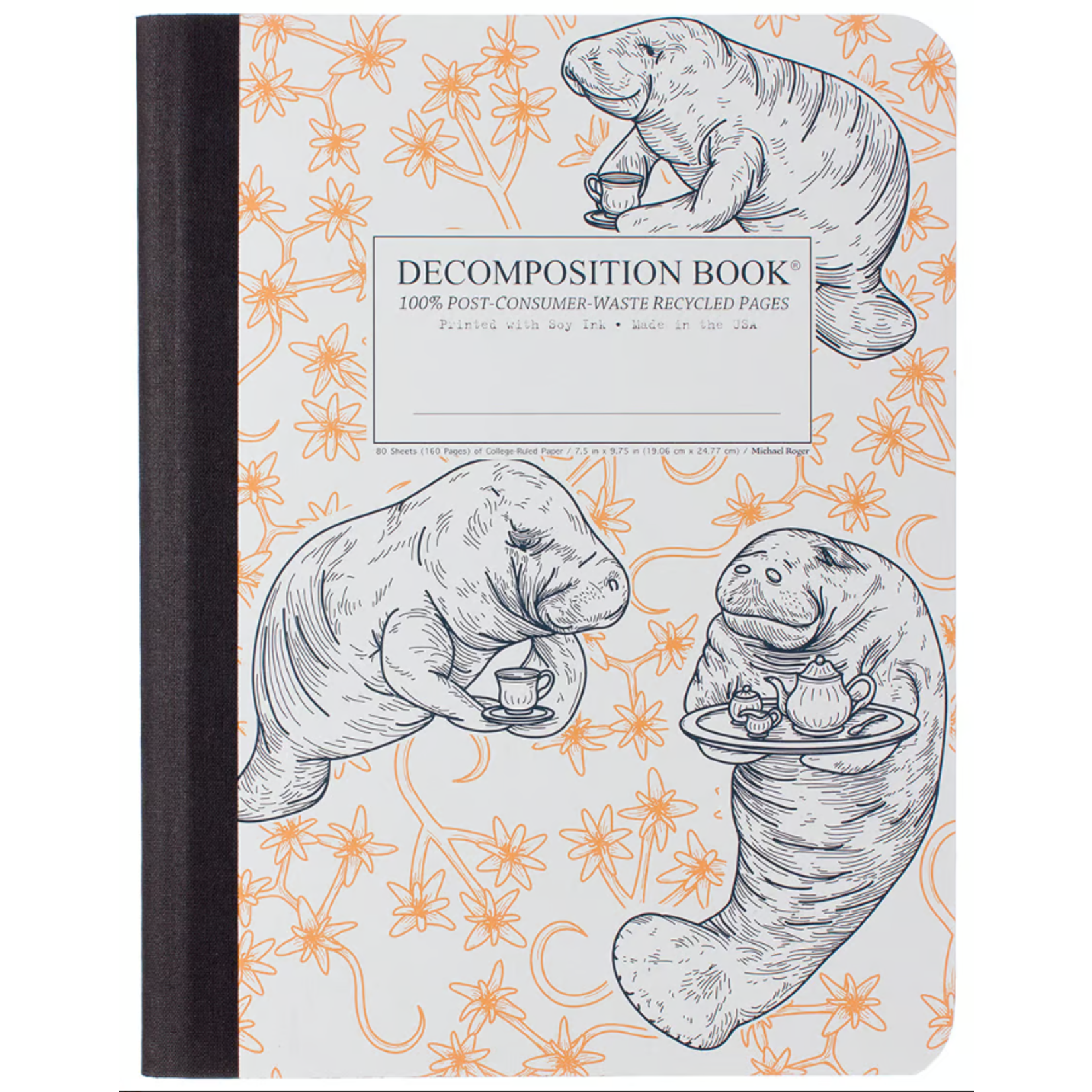Michael Rogers Decomposition Manatea Blue,Org/White Ruled