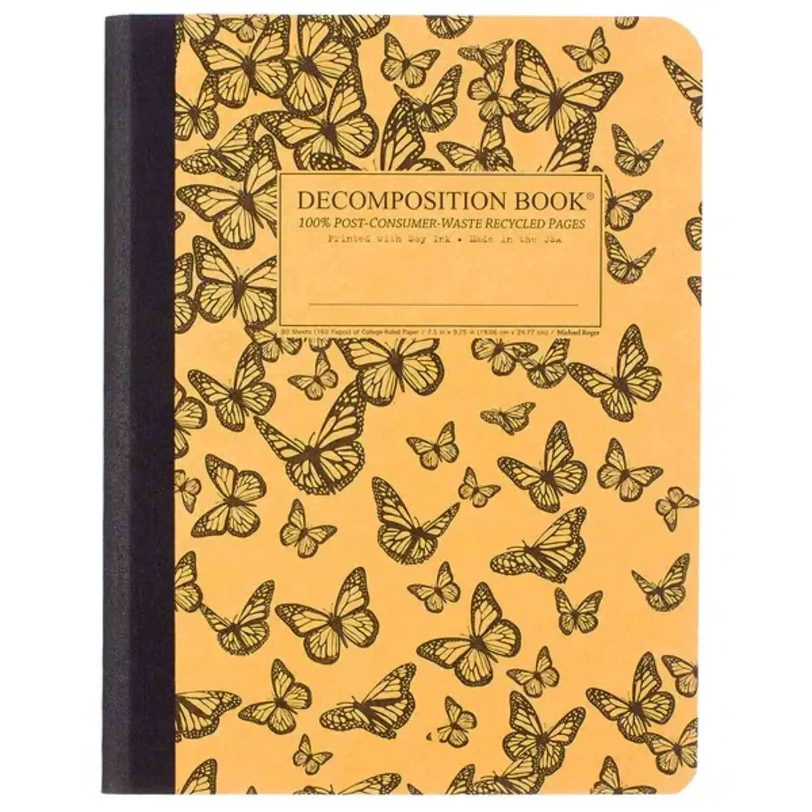 Michael Rogers Decomposition Monarch Migration Black/Gold Ruled