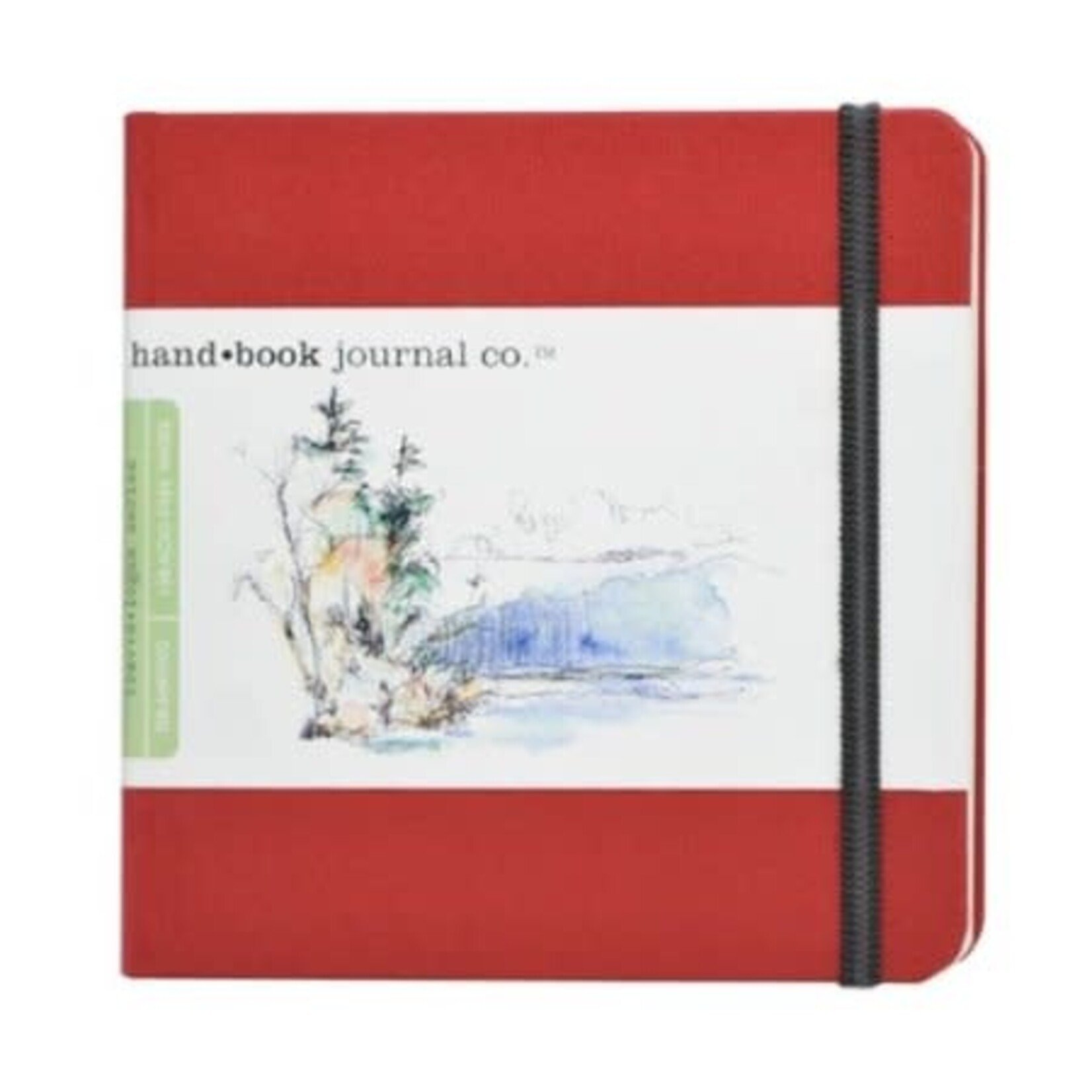 Global Hand Book 5.5 X 5.5 Square, Vermilion Red