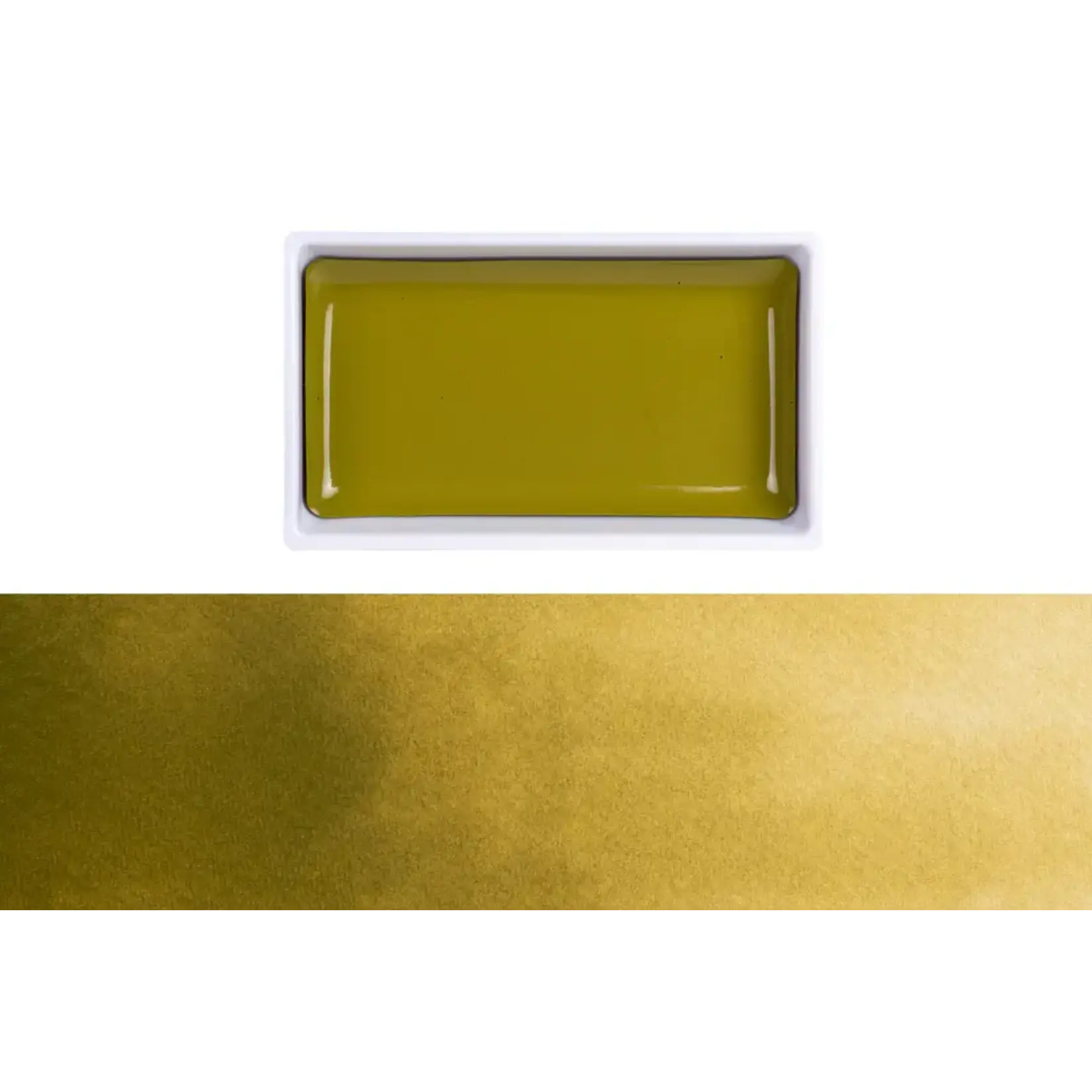 Kuretake Gansai Tambi single color pan 405 - GREEN GOLD