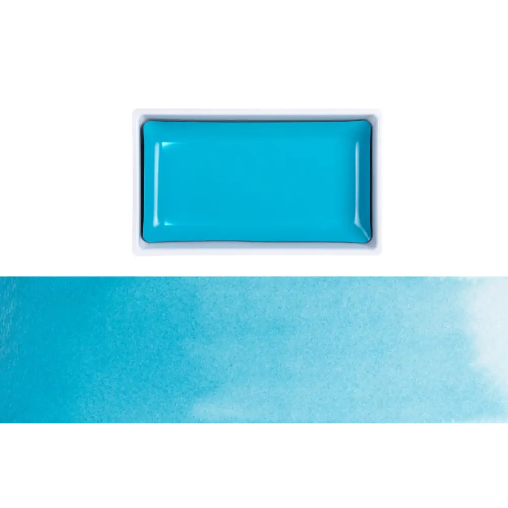 Kuretake Gansai Tambi single color pan 602 - COBALT TURQUOISE LIGHT