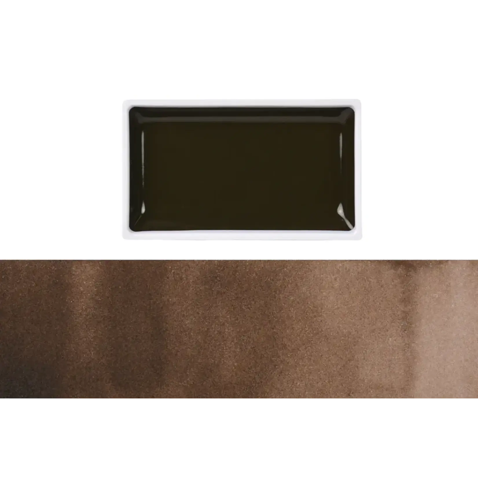 Kuretake Gansai Tambi single color pan 047 - RAW UMBER DEEP