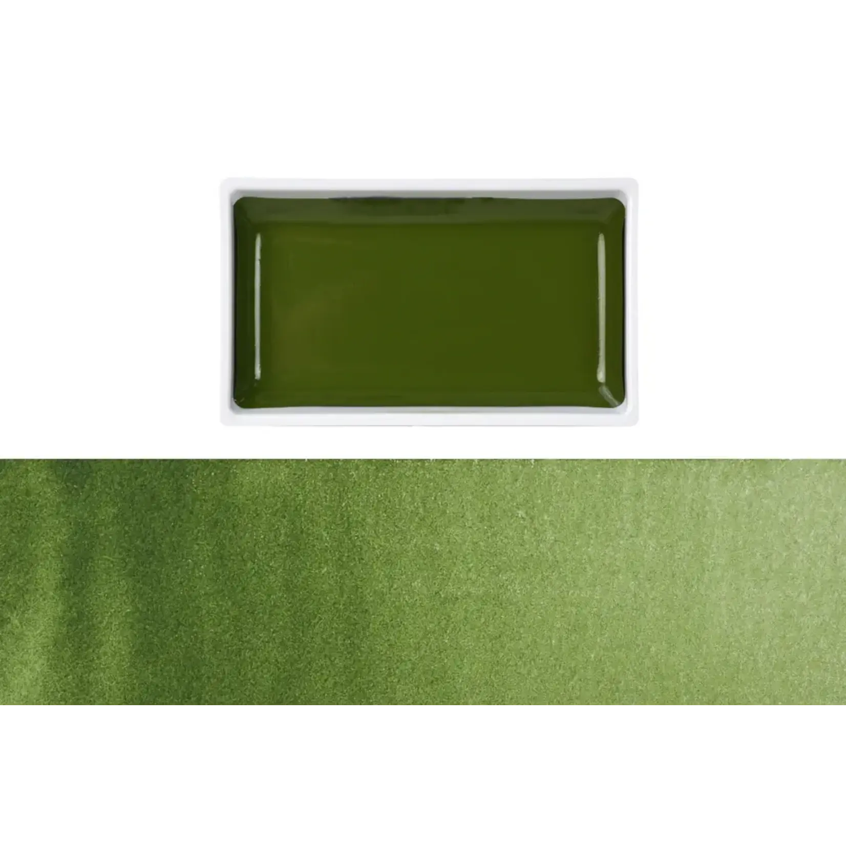 Kuretake Gansai Tambi single color pan 054 - OLIVE GREEN