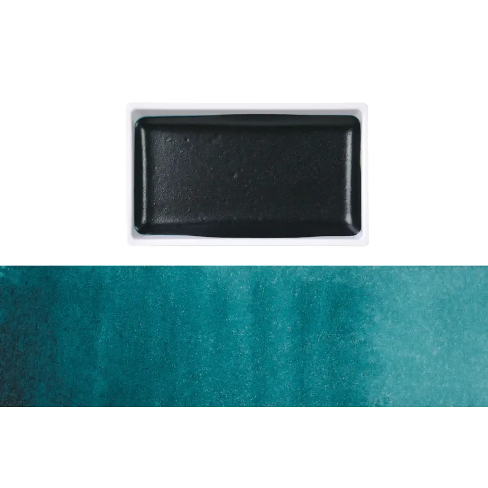 Kuretake Gansai Tambi single color pan 057 - TURQUOISE GREEN DEEP