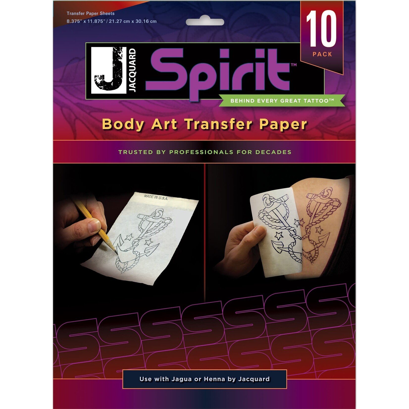 Jacquard Body Art Transfer Paper