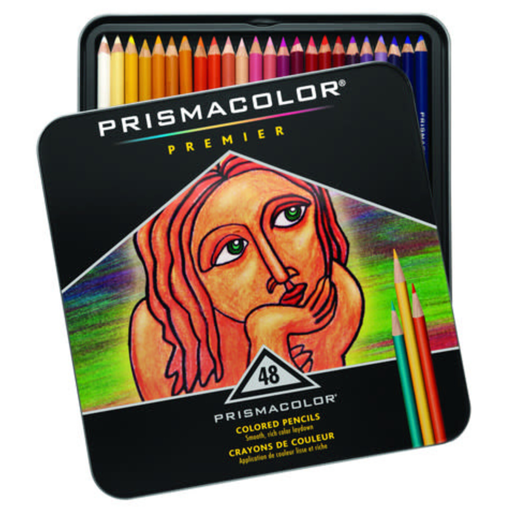 Sanford Prismacolor Premier Thick Core Colored Pencil Sets, 48-Color Set