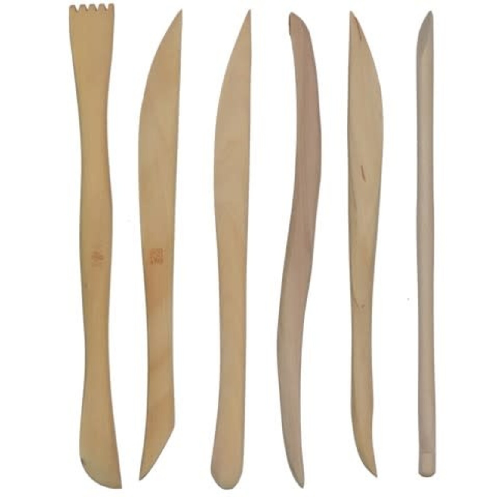 Pacific Arc Wooden Modeling Tools Mini 6pc Set