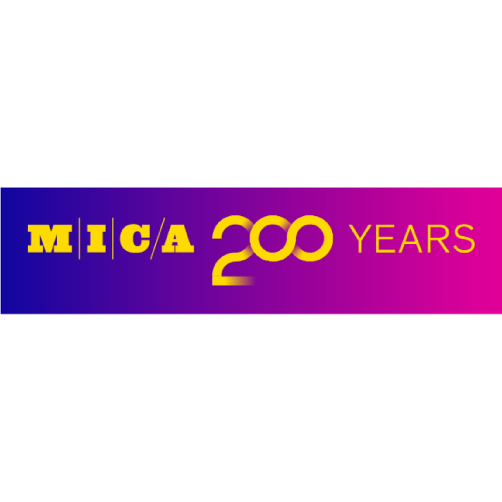 MICA 200 Removeable Car Sticker- yellow/blue/pink