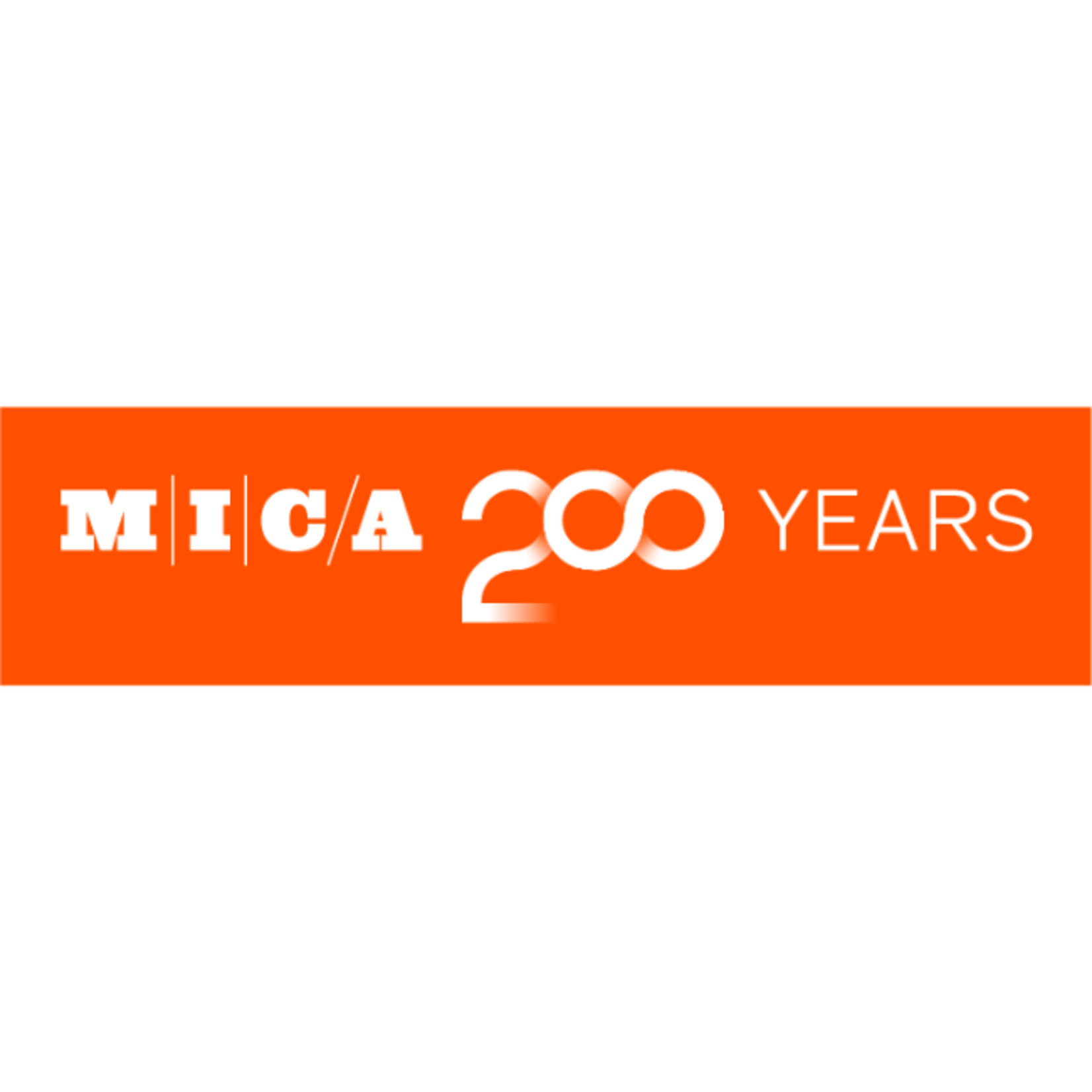 MICA 200 Removeable Car Sticker- white/orange
