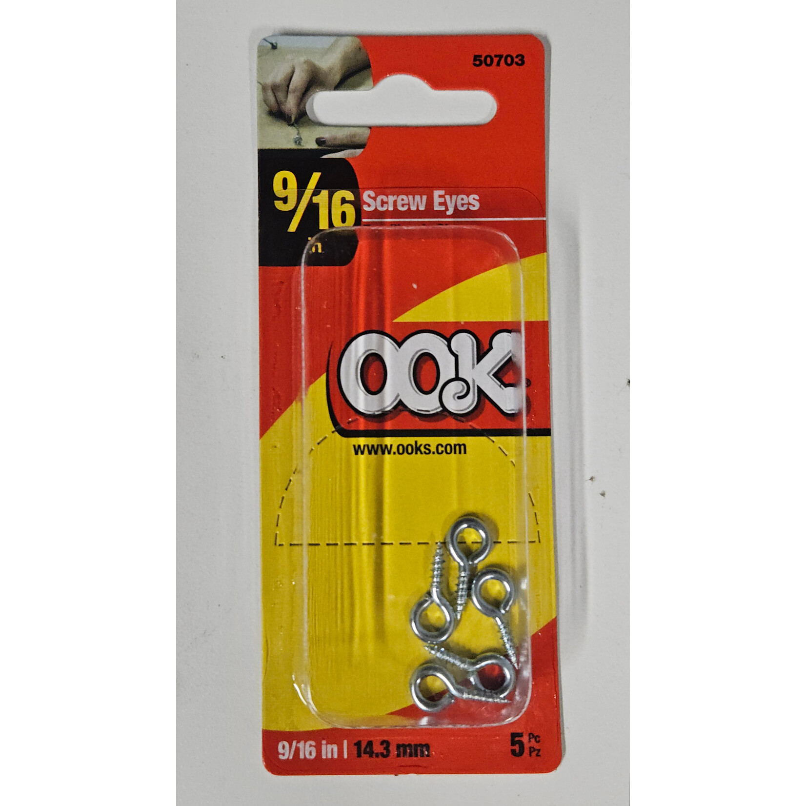 Ook Screw Eyes 9/16 in 5pk