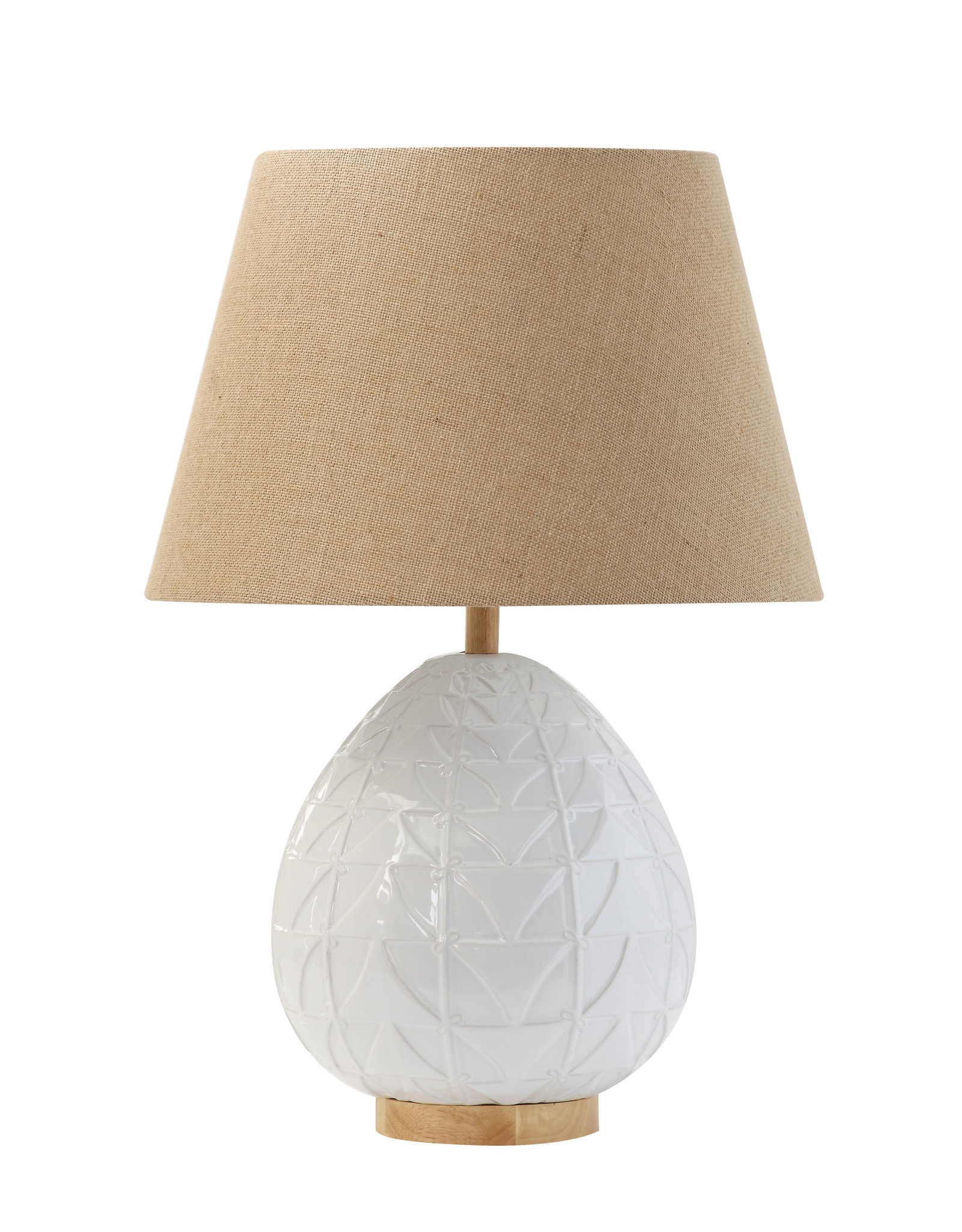 white ceramic table lamp base