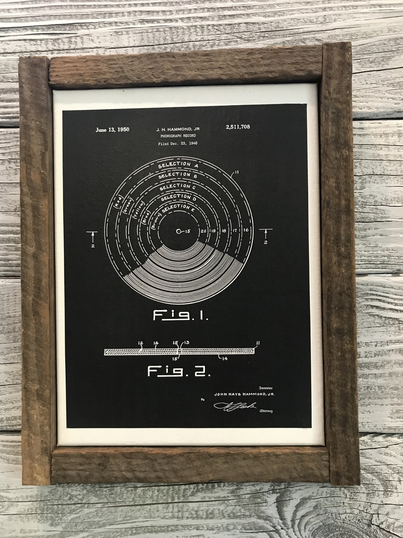 Download Album - Vinyl - Patent Color & Frame: Parchment/Tobacco Stick - Vintage 615