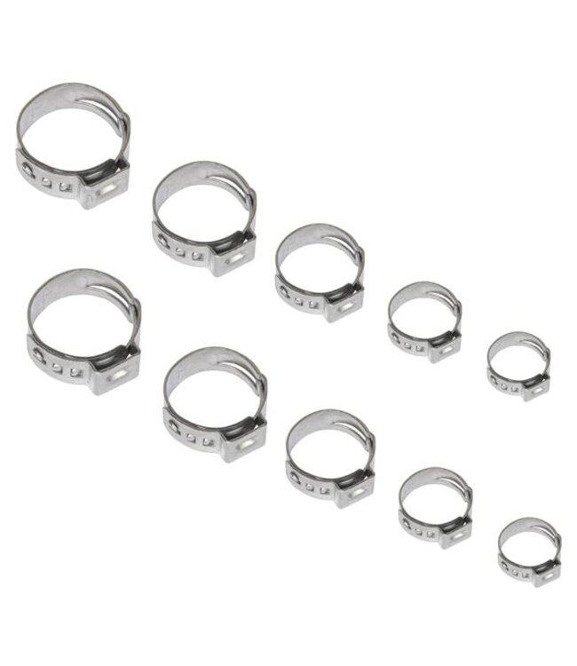 18.5mm PINCH CLAMP Tongue and Groove [1/2" Brass Fittings]]