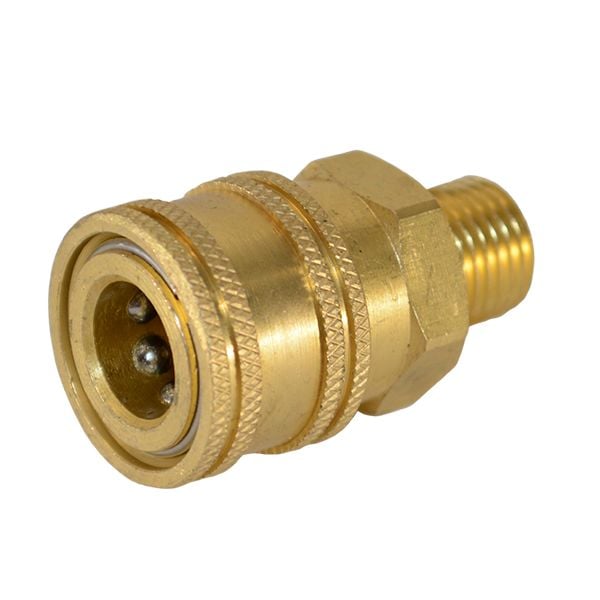 1/4" BRASS SOCKET MALE (Brass Quick Connect)