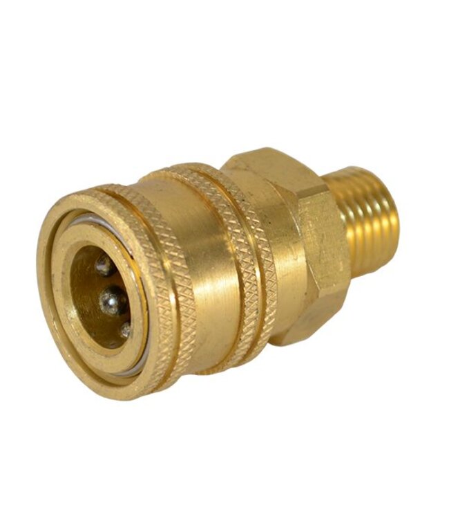 1/4" BRASS SOCKET MALE (Brass Quick Connect)