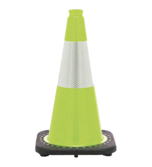 Traffic Cone, 18in Flourescent - Lime