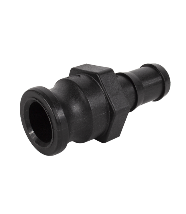 Banjo 3/4" M-CAM to 3/4" Hose Barb Black