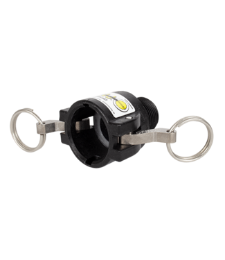 Banjo 3/4" F-CAM to 3/4" M-THD Black