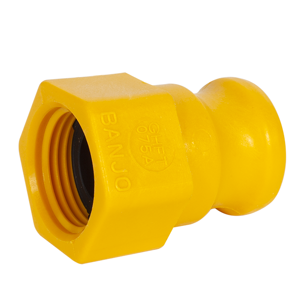 3/4" M-CAM TO 3/4" F-GH YELLOW
