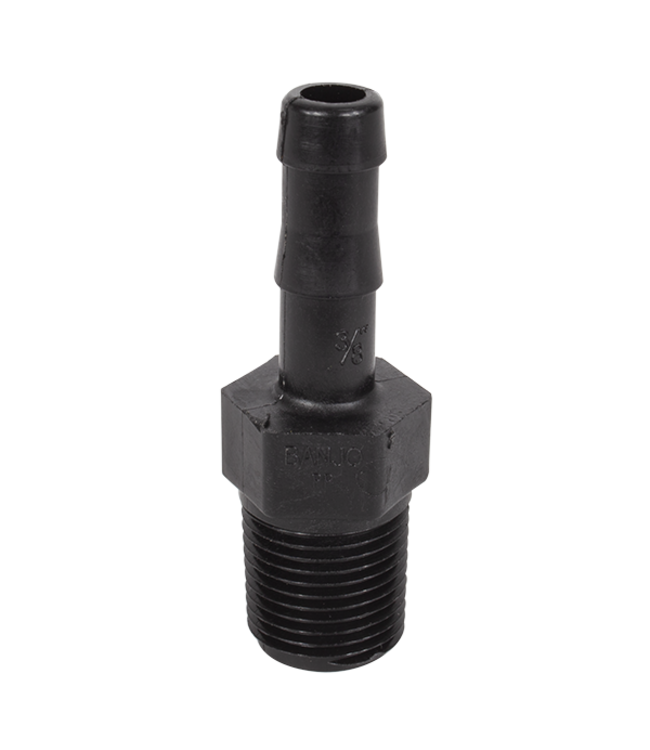 Banjo 3/8" THD, 3/8" Hose Barb
