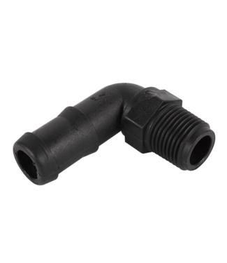 Banjo 1/2" THD, 3/4" Hose Barb 90°
