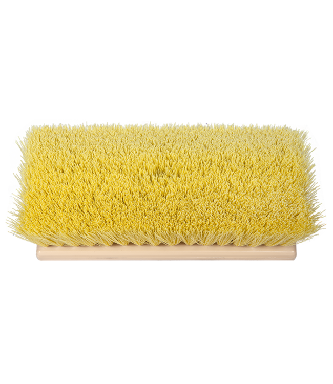 Brush Stiff FlowThru 10in Yellow BiLevel
