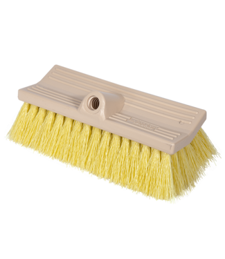 Brush Stiff FlowThru 10in Yellow BiLevel