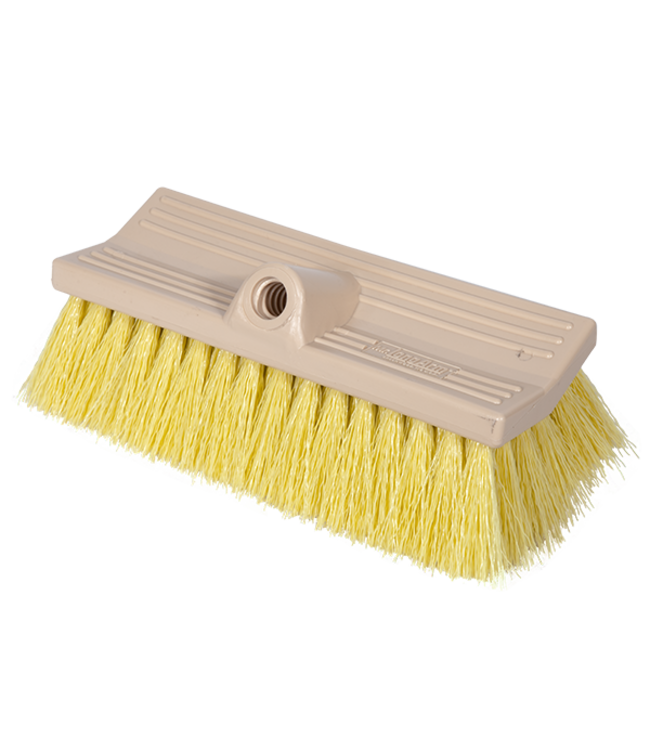 Brush Stiff FlowThru 10in Yellow BiLevel