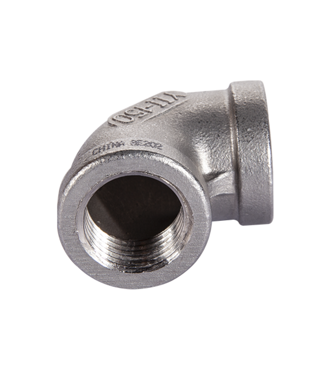 1/2" 316 SS Threaded Cast Pipe Elbow