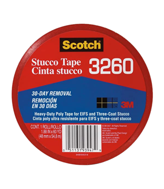 Stucco Poly Tape - Red