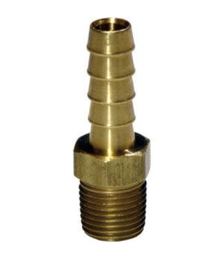 Brass Barb (3/8 Hose x 3/8 NPT Barb)