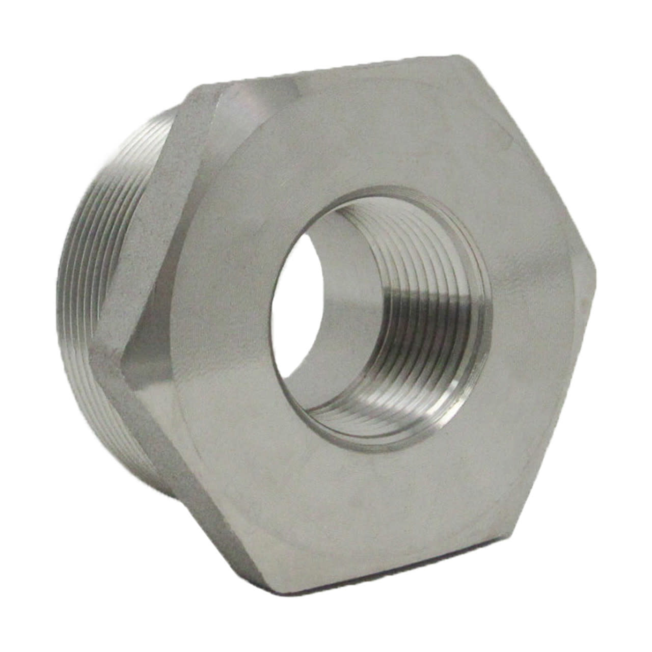 Chemical Hose 3/4" x 1/2" Hex  Reducer Bushing, SS 316L A/SA182 Pipe Fitting