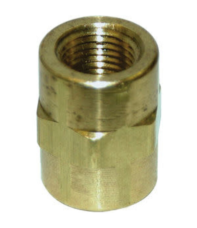 1/2" x 1/4" FPT Coupling Brass Pipe Fitting