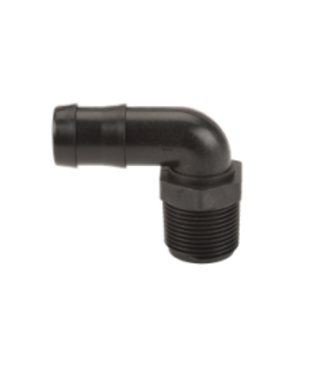 HOSE BARB 1"THD- 1"BARB 90 DEGREE
