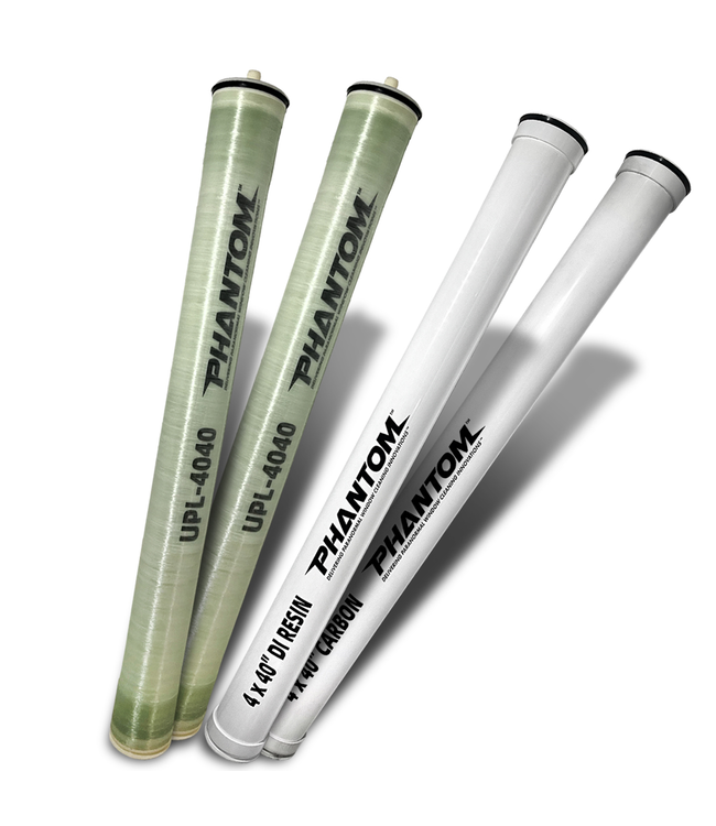 Phantom Filter Package [1-40" Carbon,  1 - 40" DI,  2 - 40"RO Filters]