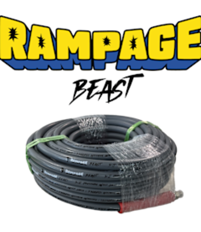 Pressure Washing Hose 200, 3/8" ID, 7300 PSI (includes ss coupler)