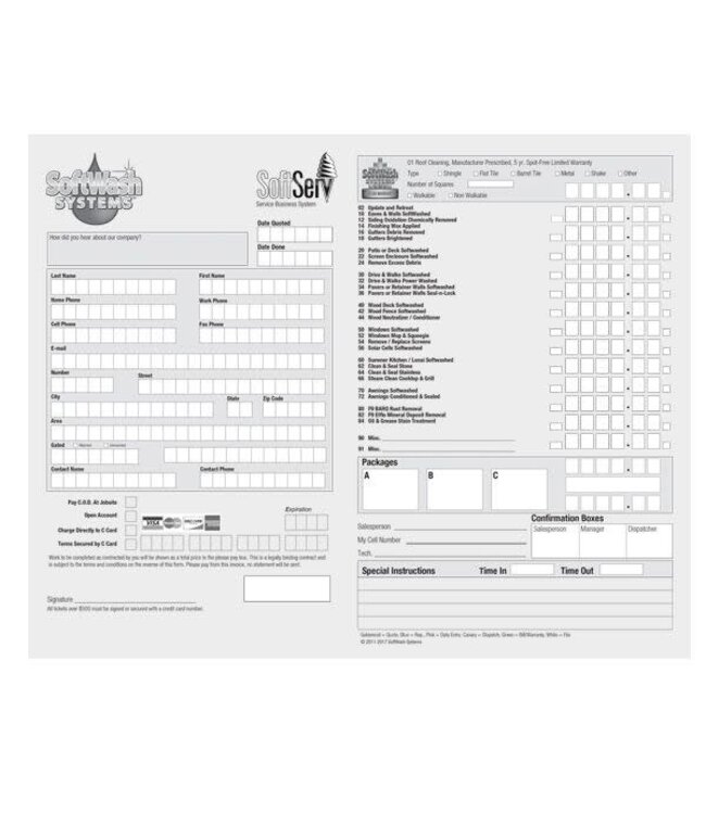 SWS SoftServ™ (200) Certified Invoices