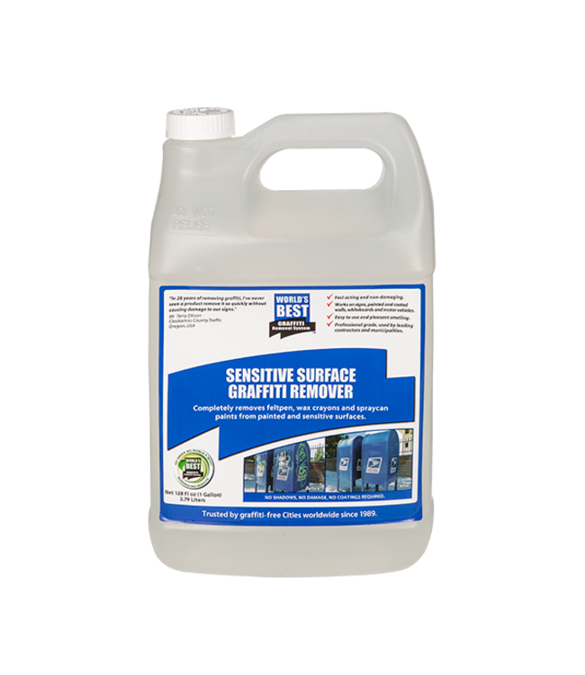 Worlds Best Graffiti Overspray Remover for Painted & Sensitive Surfaces 1 Gallon