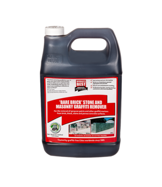 Worlds Best Graffiti Remover Bare Brick, Stone & Masonry Remover 1 Gallon