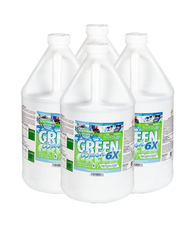 SoftWash Systems Green Wash 6X 1 Case (4 Gallons)