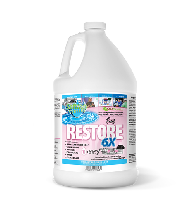 SoftWash Systems Restore 6X Case (4) 1 gallon