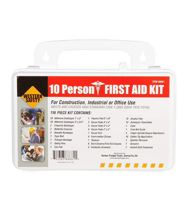 First Aid Kit (10 person) RTG
