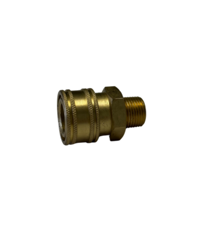 QC Socket 3/8 MNPT Brass - PSI