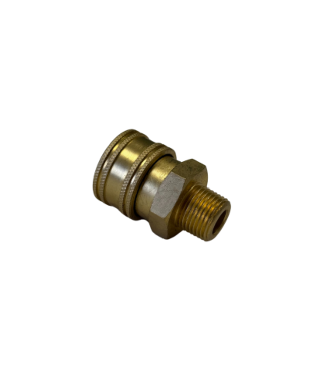 QC Socket 3/8 MNPT Brass - PSI