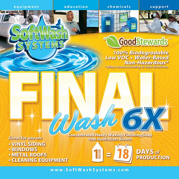 SoftWash Systems Final Wash 6X